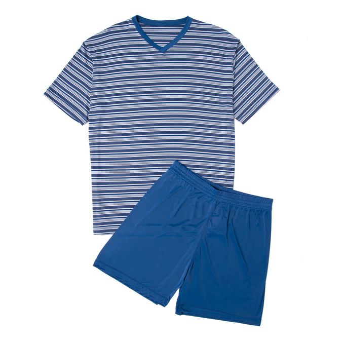 Pijama-Curto-Plus-Size-Listrado-Jersey-Marinho-608-389