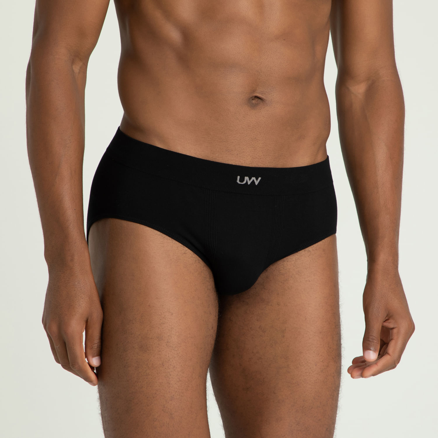 Kit Cueca Slip Underwear 6 Peças - Preto+Branco