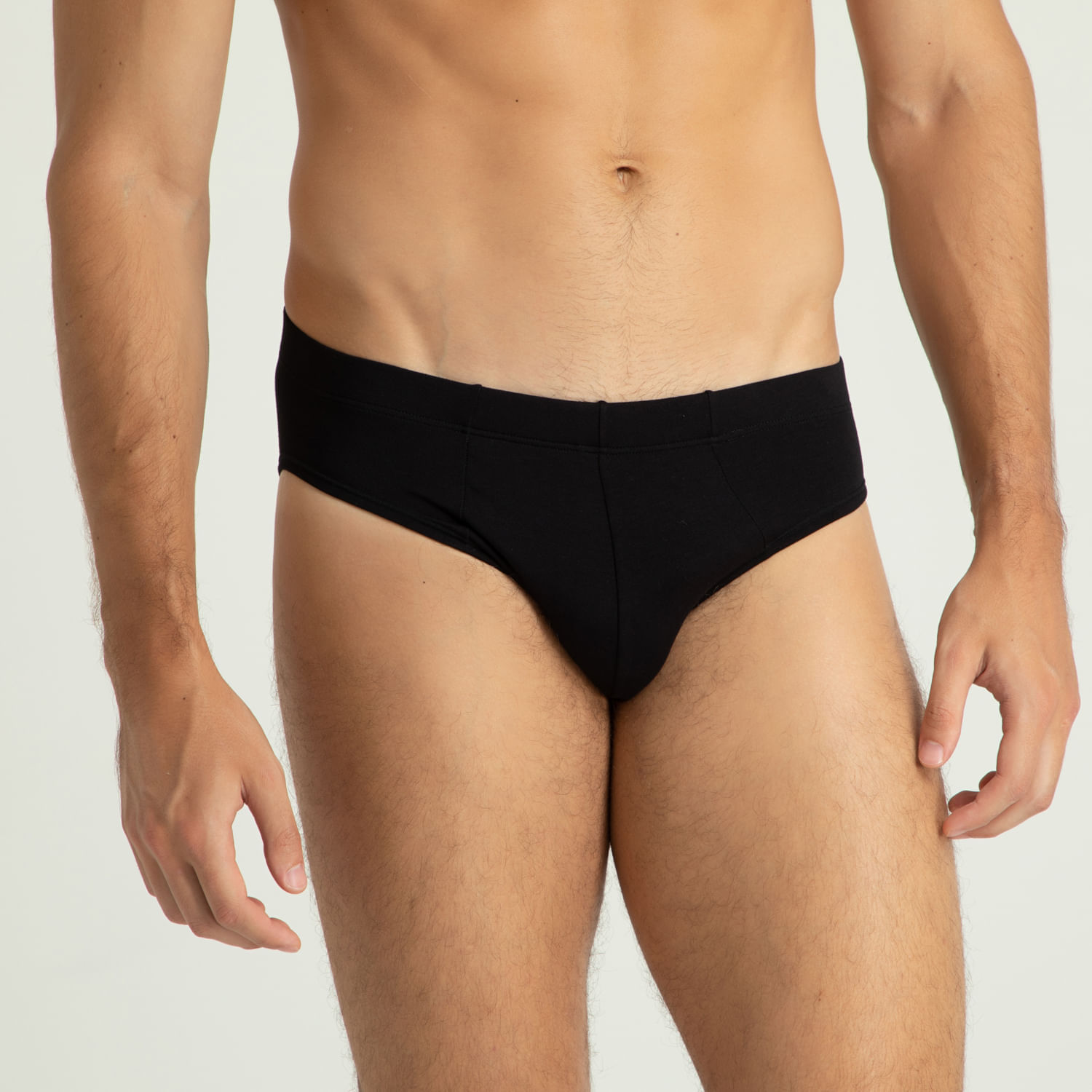 Cueca Slip Estreita Viscolycra - Preto - G