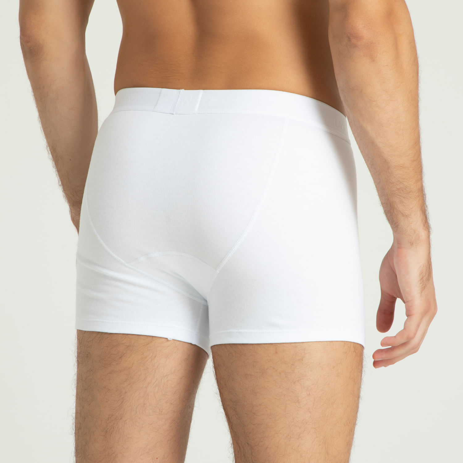 Cueca Boxer Em Suedine - Branco - M