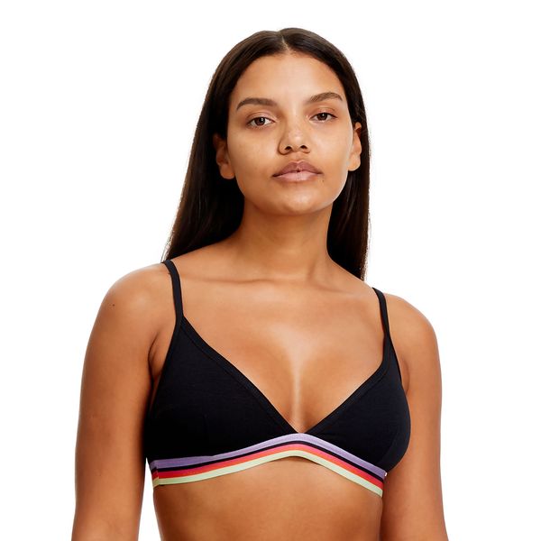 Top Triângulo Pop Preto Preto - P