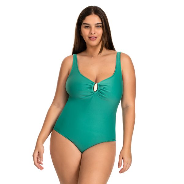 Maiô Tradicional Fivela Control Essence Verde Verde - 52