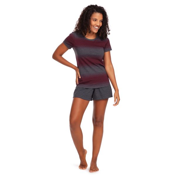 Pijama Baby Look Com Short Mescla Escuro Mescla Escuro - G