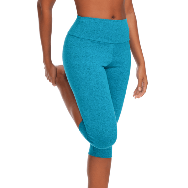 Legging Curta Colorida Azul Azul - G