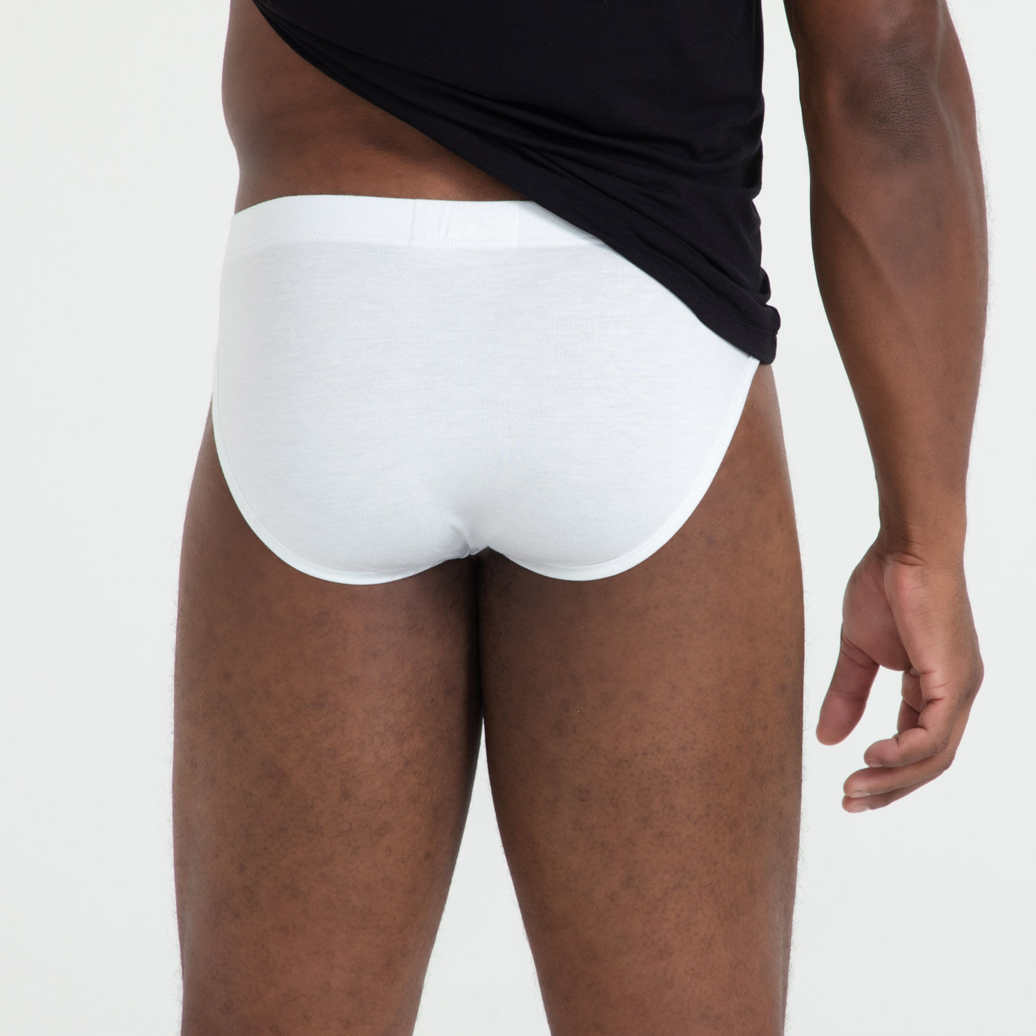 Cueca Slip Estreita Viscolycra - Branco - P