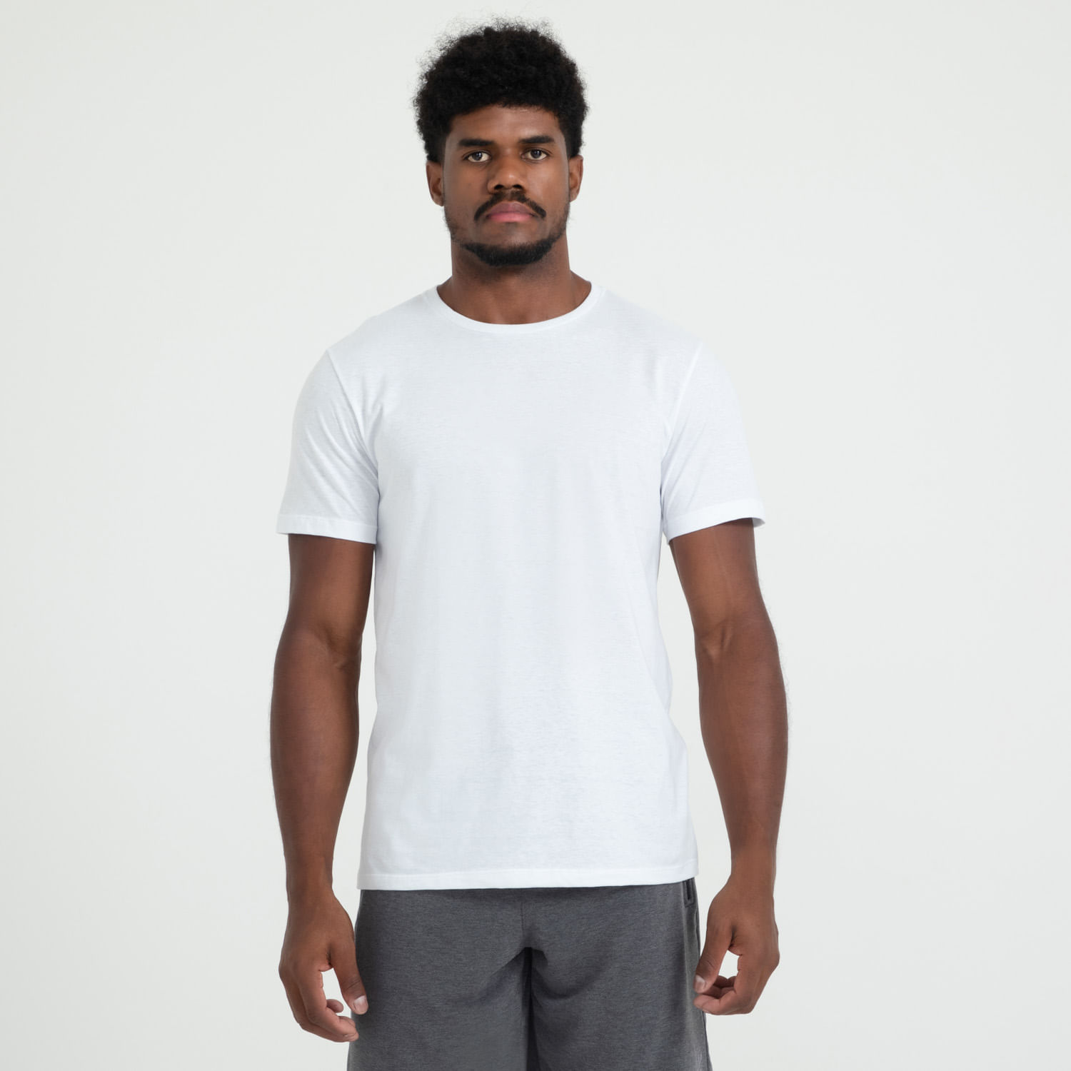 Camiseta Algodão Premium - Branco - P