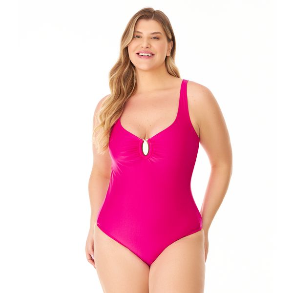 Maiô Fivela Control Plus Essence Pink Pink - 46