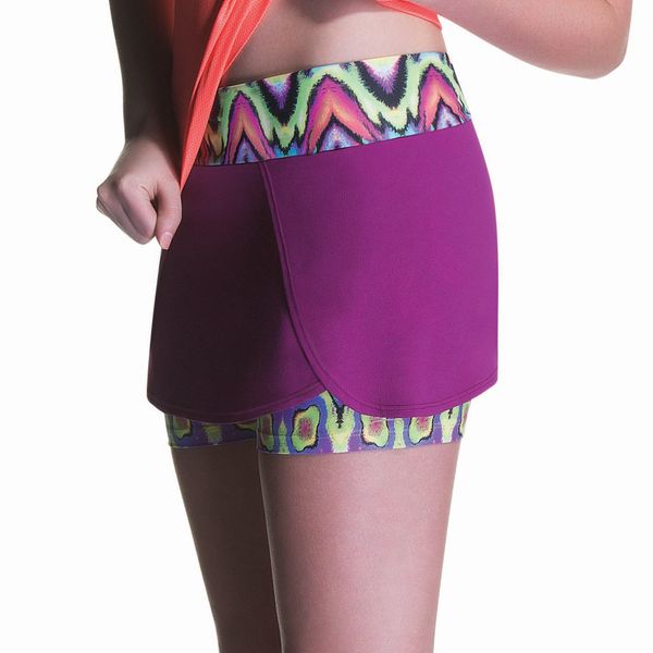 Short Saia Violeta - Batik Violeta - Batik - M