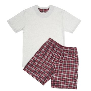Pijama-Curto-Tricoline-Xadrez-Plus-Size-Mescla-619-3819