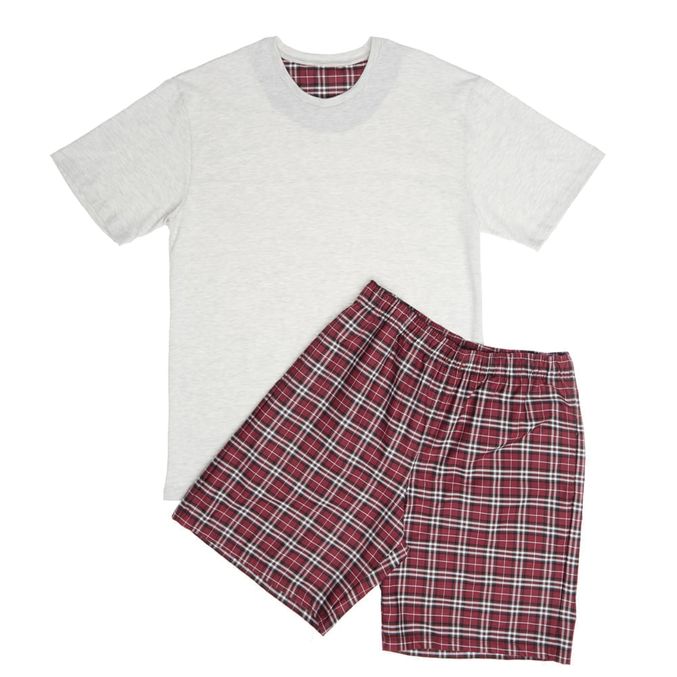 Pijama-Curto-Tricoline-Xadrez-Plus-Size-Mescla-619-3819