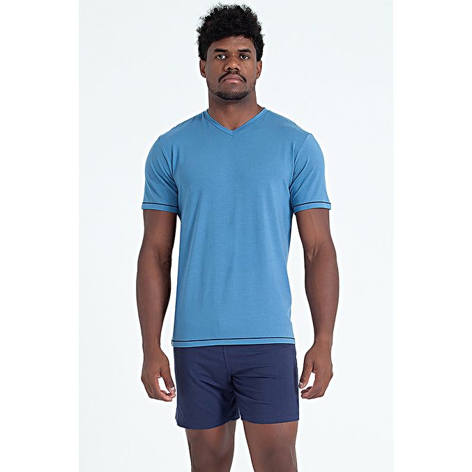 483.3821_AZ_001_Pijama-Curto-Masculino-Gola-v-Viscolycra