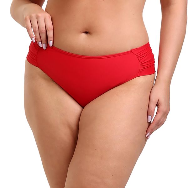 Calcinha Lateral Franzida Essence Vermelho Vermelho - P
