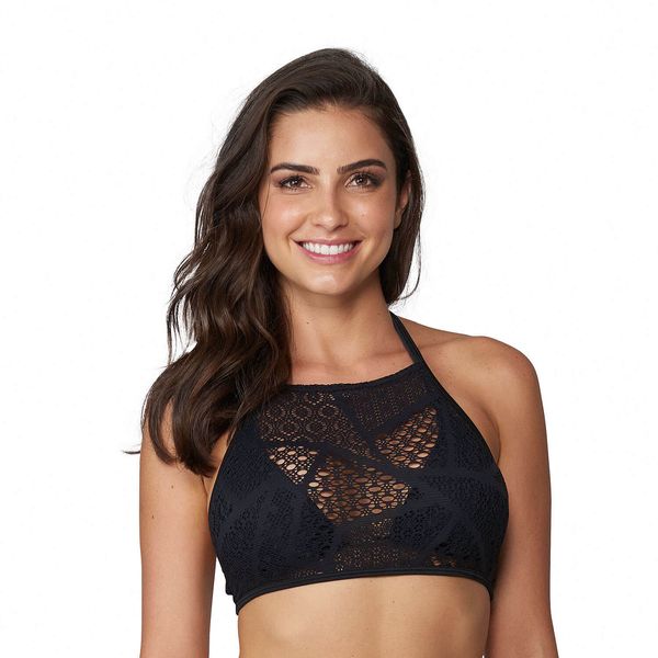 Top Cropped Rendado Preto Preto - G