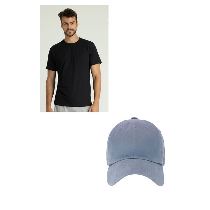 000.376_695.6015_PT_CZ_001_Kit-Camiseta-e-Bone-Liso-em-Sarja-100--Algodao