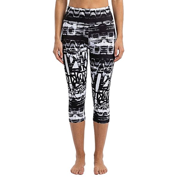 Legging Fitness Estampada Preto / Branco Preto / Branco - G