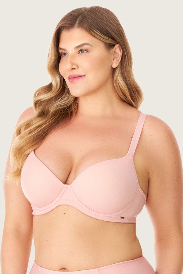 Sutiã Bojo Básico Plus Power Liso Blush Blush - 46